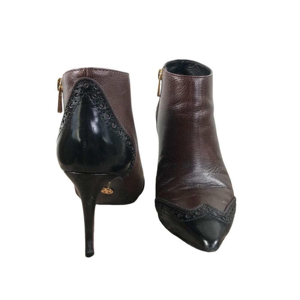 Tory Burch Brown and Black Ankle Booties - Picture 3 of 13